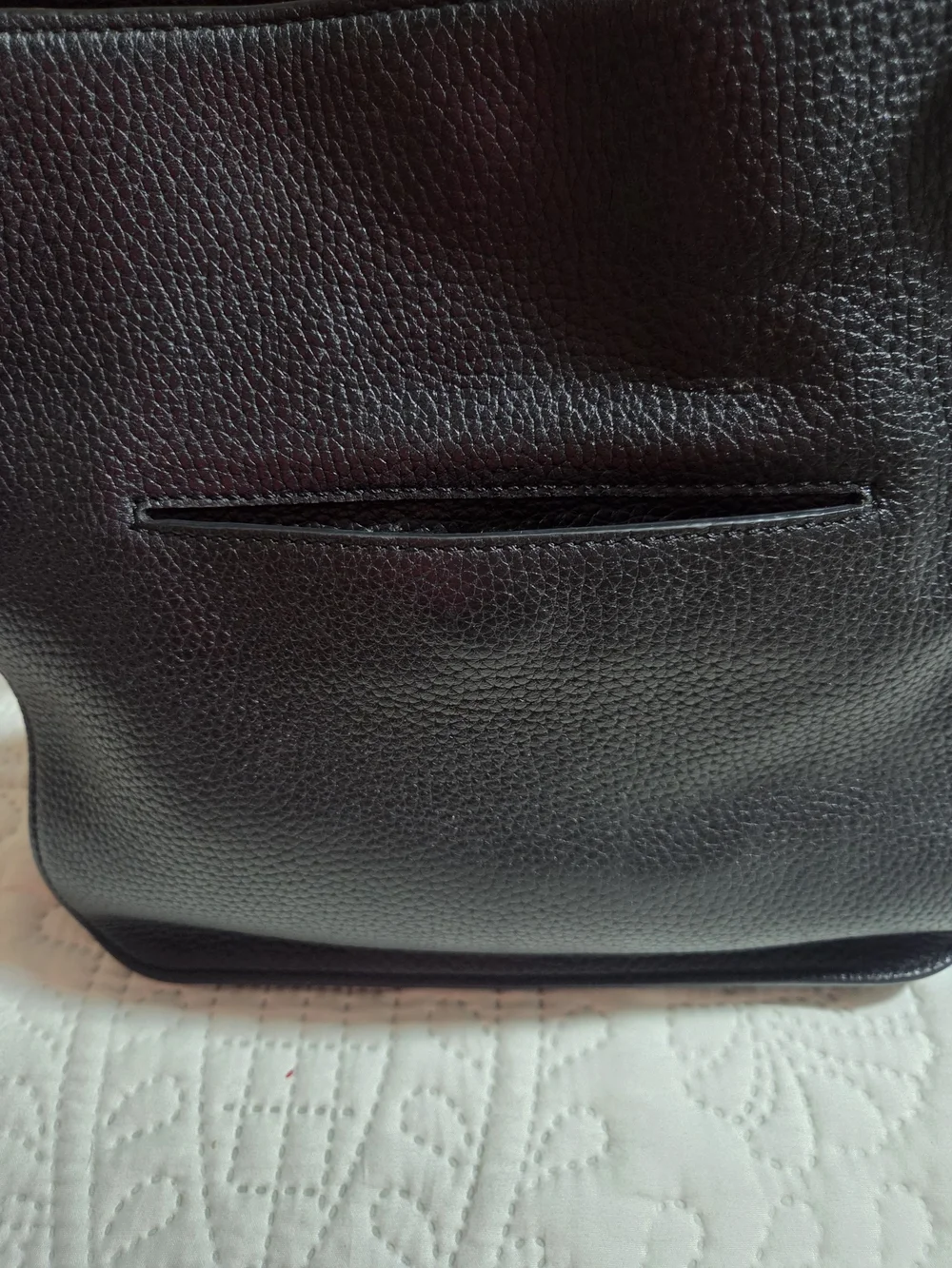 Michael Kors Black Pebbled Leather Studded Shoulder Bag with Gold Hardware